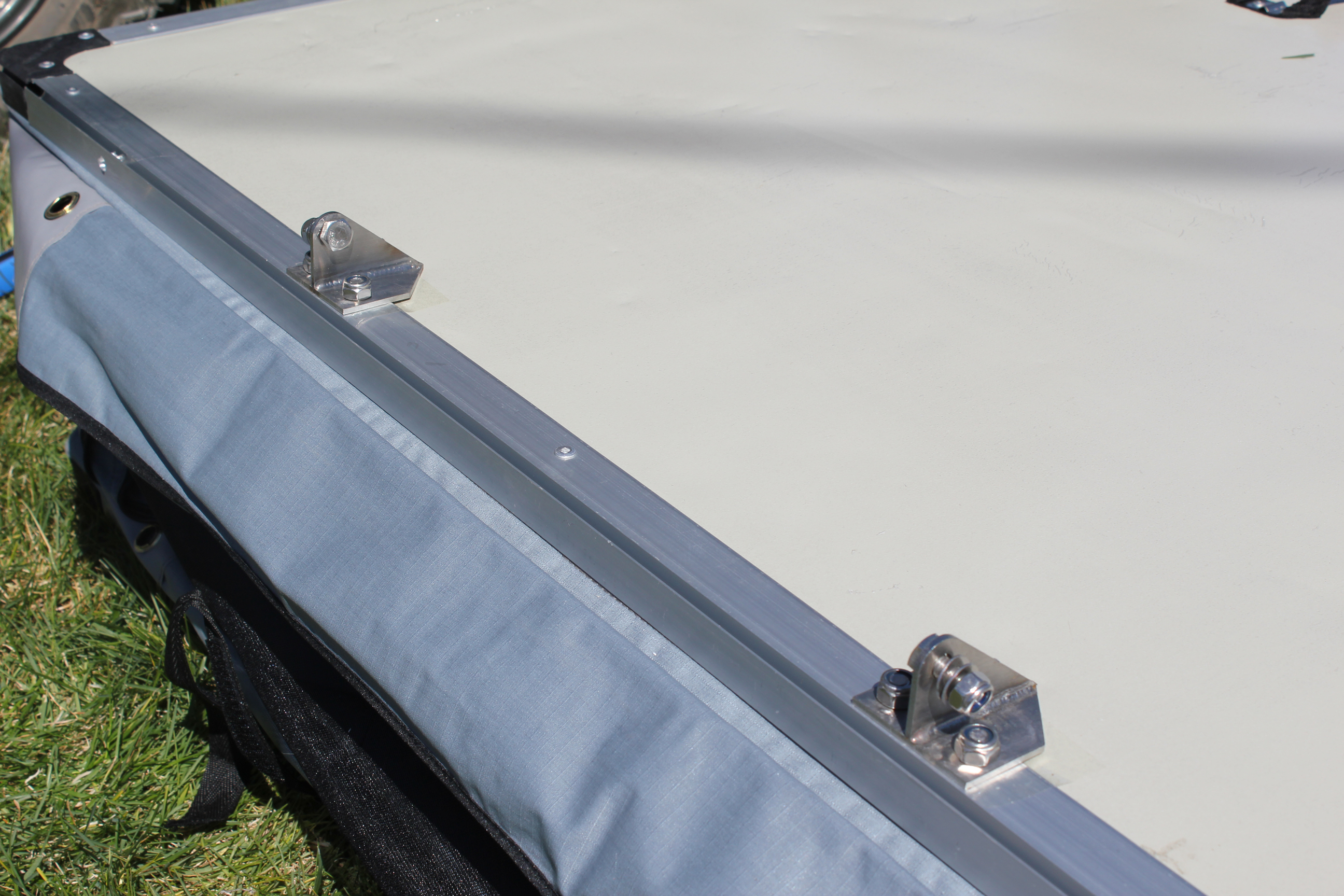 Both ladder brackets installed for your roof top and side by side tents